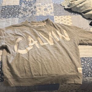 Calvin Klein Light Gray Crewneck Sweater